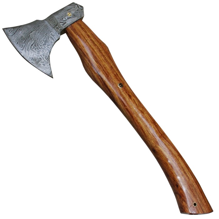 Haller, ax with damask blade, with forged ax blade